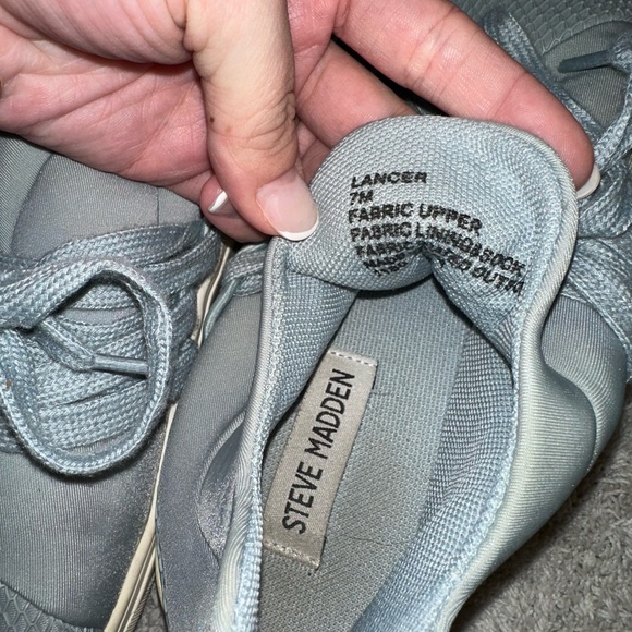 Steve Madden Sky Blue Mesh Sneakers - Picture 3 of 3